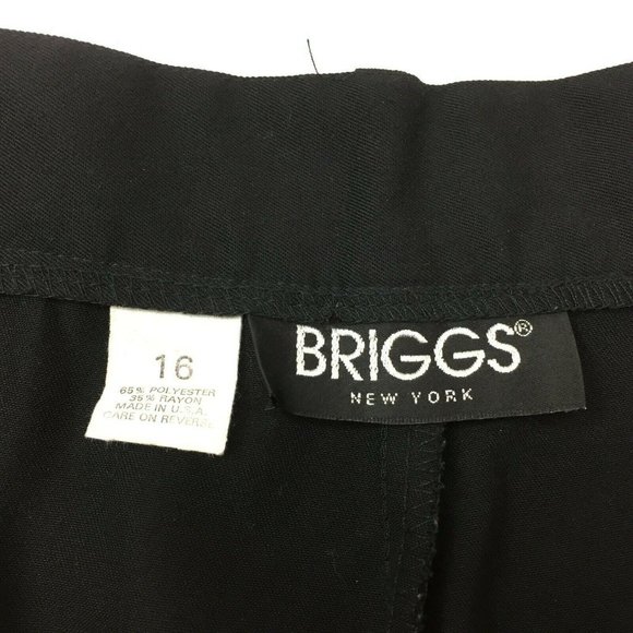 Briggs New York Women's Black Pants Slacks Work 16 - Picture 5 of 7